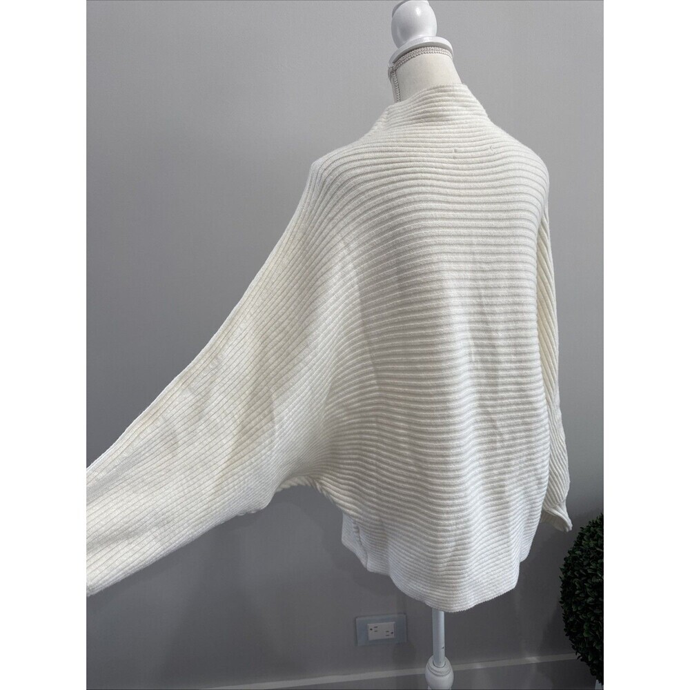 By Anthropologie Women Ivory Turtleneck Sweater Sz XL - Picture 4 of 6